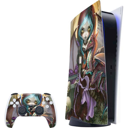 Gothic Vampire Fairy with Dragon & Skulls by Jasmine Becket-Griffith PlayStation PS5 Skins